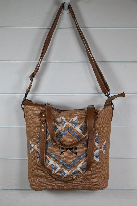 Aztec Print Diamond Pattern Tote