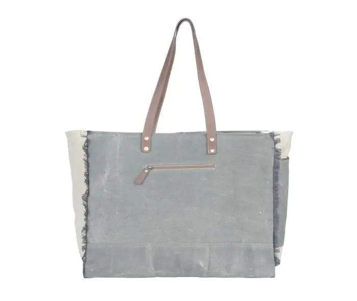 Floral Fringe Weekender Bag