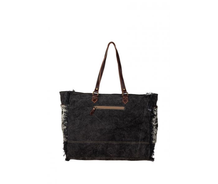 Cowhide Weekender Leather Bag
