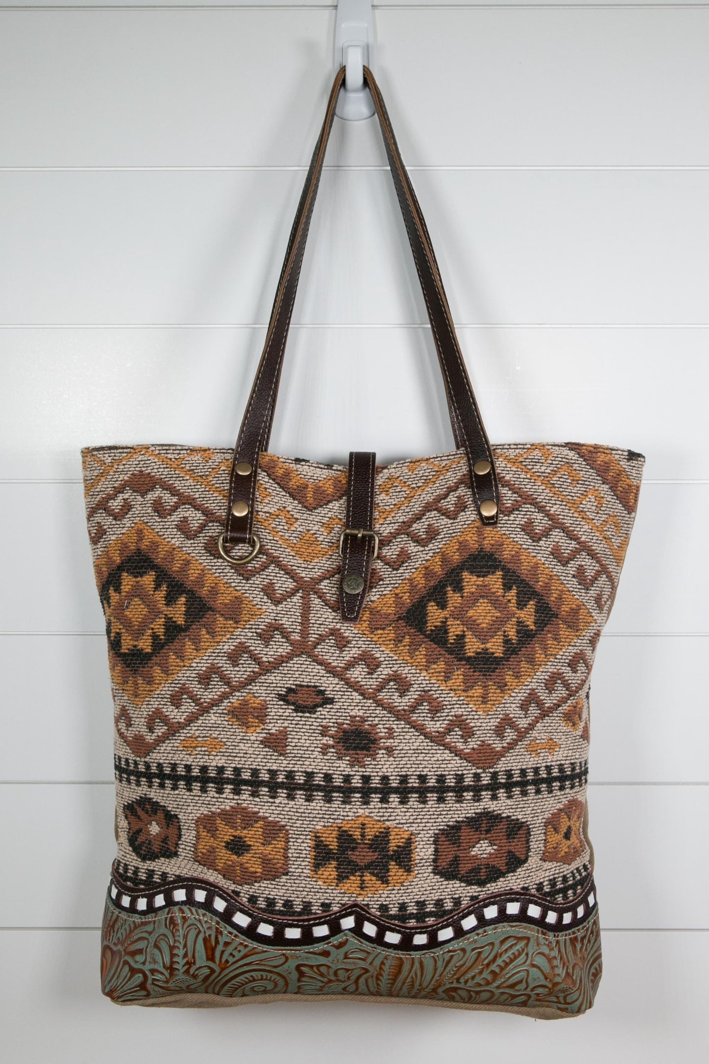 Luxury Western Chic Style Shoulder Bag Tote Bag Embossed Leather Handbag