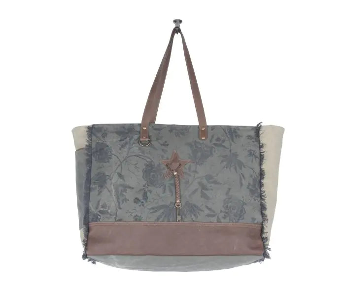 Floral Fringe Weekender Bag