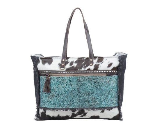 Cowhide Weekender Bag