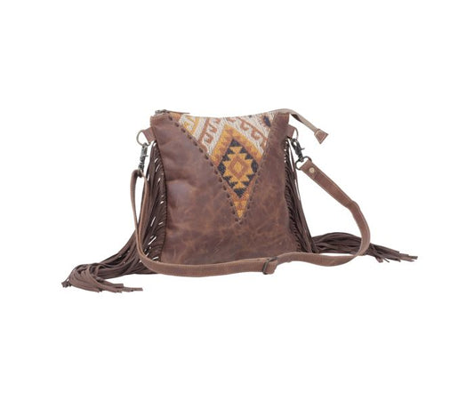 Western Hera Leather Fringe Saddle Bag