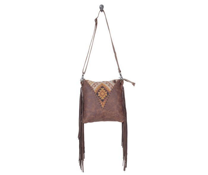 Western Hera Leather Fringe Saddle Bag